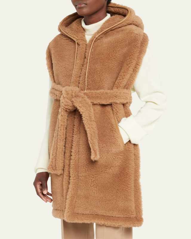 Corea Teddy Wool-Blend Long Stole